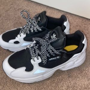 Black and White Adidas Falcons